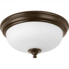 Progress P350002-020-30 - One-Light 13" LED Alabaster Glass Flush Mount