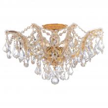 Crystorama 4437-GD-CL-SAQ - Maria Theresa 5 Light Spectra Crystal Gold Semi Flush Mount