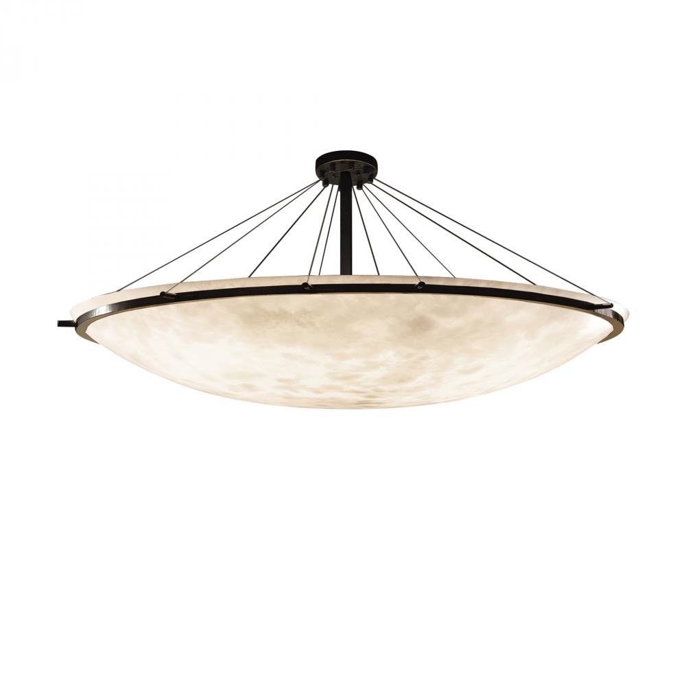 72" LED Semi-Flush Bowl w/ Ring