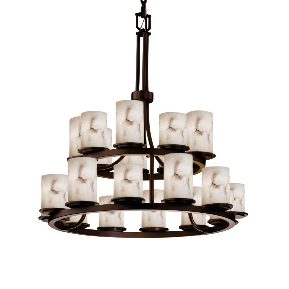 Dakota 21-Light 2-Tier Ring Chandelier