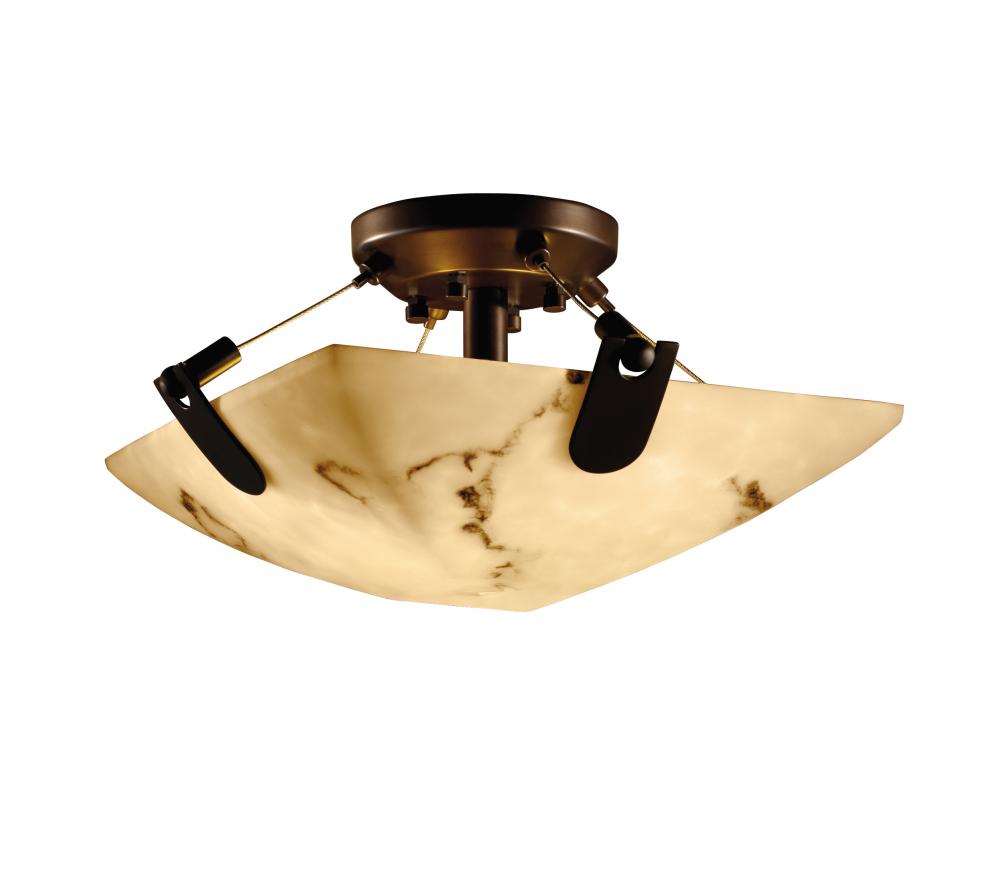 14" Semi-Flush Bowl w/ U-Clips