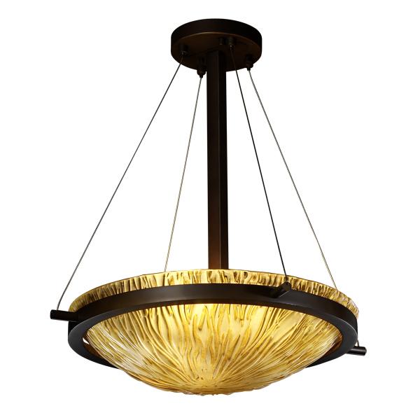 18" LED Pendant Bowl w/ Ring