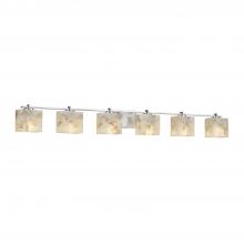 Justice Design Group ALR-8446-30-NCKL - Era 6-Light Bath Bar