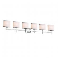 Justice Design Group FAB-8416-30-WHTE-CROM - Union 6-Light Bath Bar