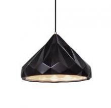 Justice Design Group CER-6450-CRB-ABRS-BKCD - Geometric 1-Light Pendant