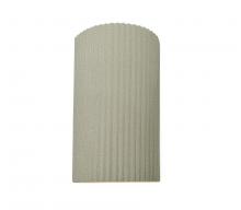 Justice Design Group CER-5745-CKC - Large ADA Pleated Cylinder Wall Sconce