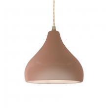 Justice Design Group CER-6560-ADOB-ABRS-BEIG-TWST - Small Droplet 1-Light Pendant