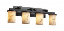 Justice Design Group FAL-8774-10-DBRZ - Dakota 4-Light Straight-Bar Bath Bar