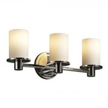 Justice Design Group FSN-8513-10-OPAL-CROM - Rondo 3-Light Bath Bar