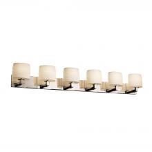 Justice Design Group POR-8926-30-WAVE-CROM - Modular 6-Light Bath Bar