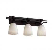 Justice Design Group FSN-8503-30-WEVE-DBRZ - Argyle 3-Light Bath Bar