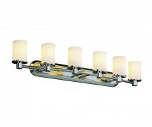 Justice Design Group FSN-8516-10-WEVE-CROM - Rondo 6-Light Bath Bar