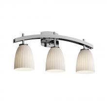 Justice Design Group FSN-8593-15-RBON-CROM - Archway 3-Light Bath Bar