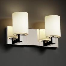 Justice Design Group FSN-8922-20-OPAL-ABRS - Modular 2-Light Bath Bar