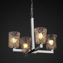 Justice Design Group GLA-8829-16-CLRT-DBRZ - Modular 4-Light Chandelier