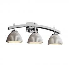 Justice Design Group POR-8593-10-SAWT-CROM - Archway 3-Light Bath Bar