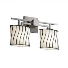 Justice Design Group WGL-8702-30-SWCB-CROM - Aero 2-Light Bath Bar