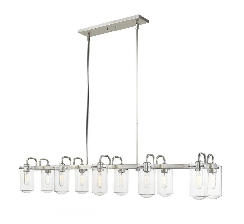 10 Light Linear Chandelier