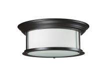 Z-Lite 2004F16-BRZ - 3 Light Flush Mount