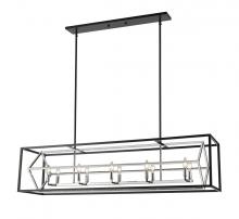 Z-Lite 457-10L-CH-MB - 10 Light Linear Chandelier