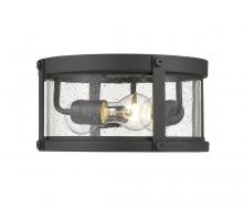 Z-Lite 569F-BK - 3 Light Outdoor Flush Mount