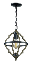 Trans Globe 11092 DBZ - 1LT MINI-PENDANT WOOD BARREL-D