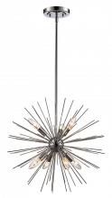 Trans Globe MDN-1451 PC - 7LT-PENDANT STARBURST-PC