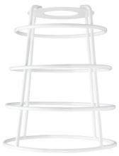 Westinghouse 8503900 - White Finish Cage Shade with Open Bottom