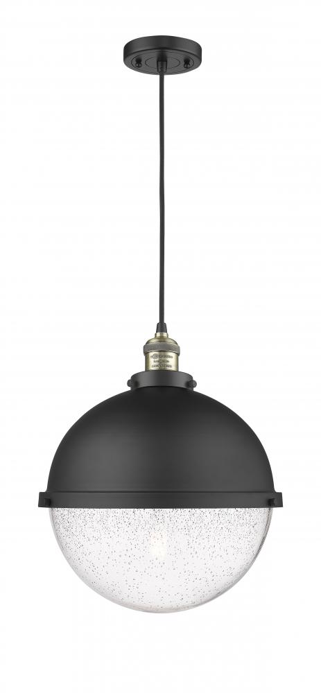 Hampden - 1 Light - 13 inch - Black Antique Brass - Cord hung - Pendant