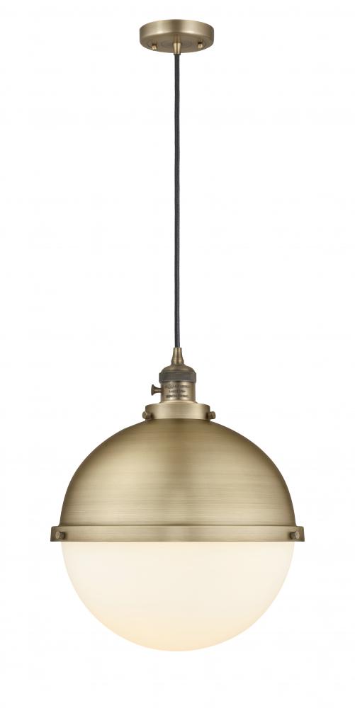 Hampden - 1 Light - 13 inch - Brushed Brass - Cord hung - Pendant