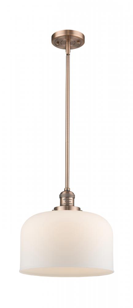 Bell - 1 Light - 12 inch - Antique Copper - Stem Hung - Mini Pendant