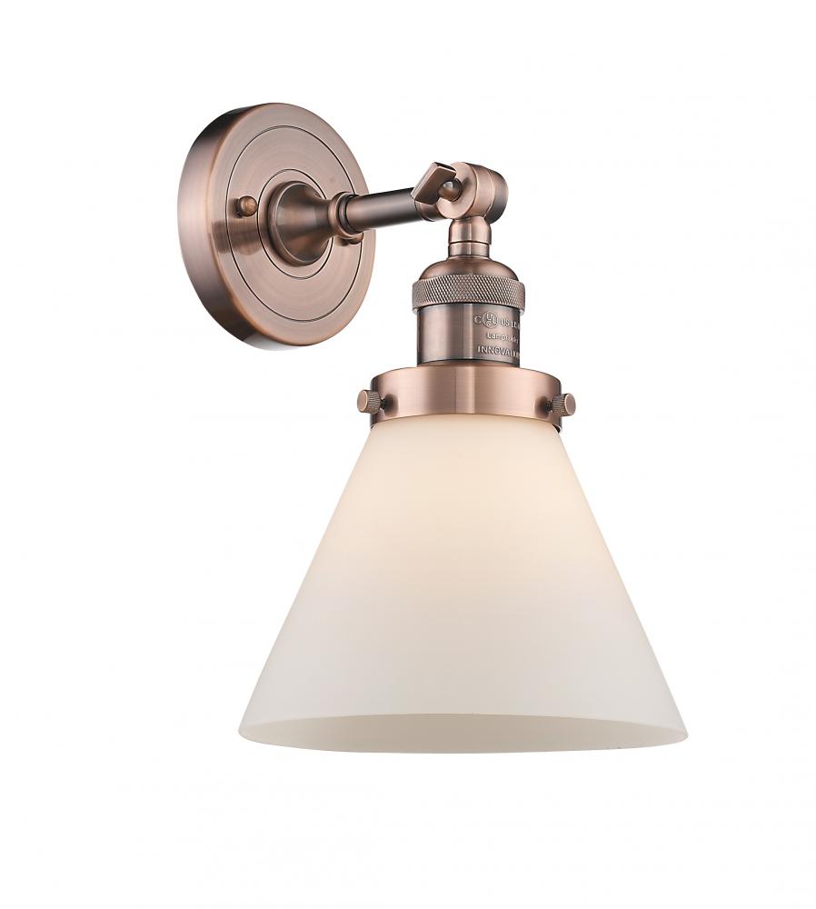 Cone - 1 Light - 8 inch - Antique Copper - Sconce