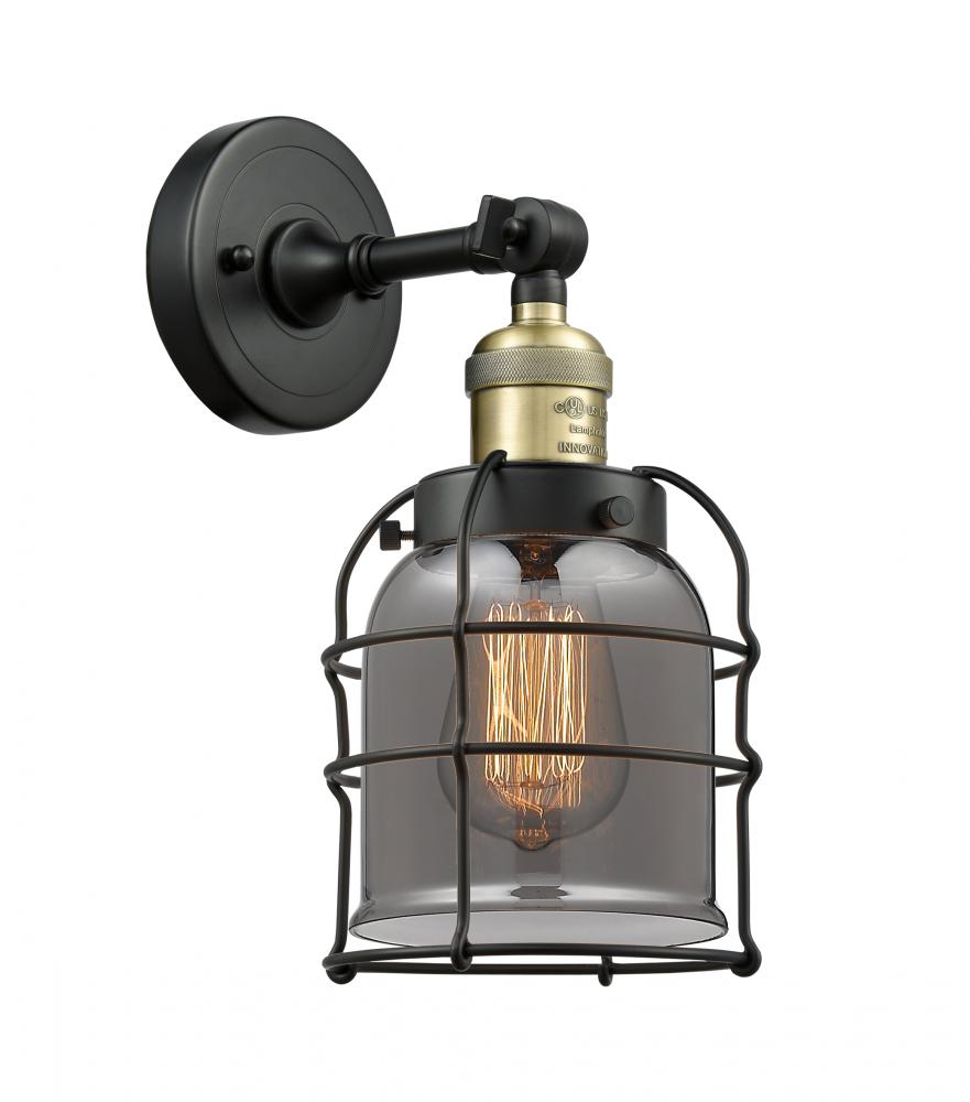 Bell Cage - 1 Light - 6 inch - Black Antique Brass - Sconce