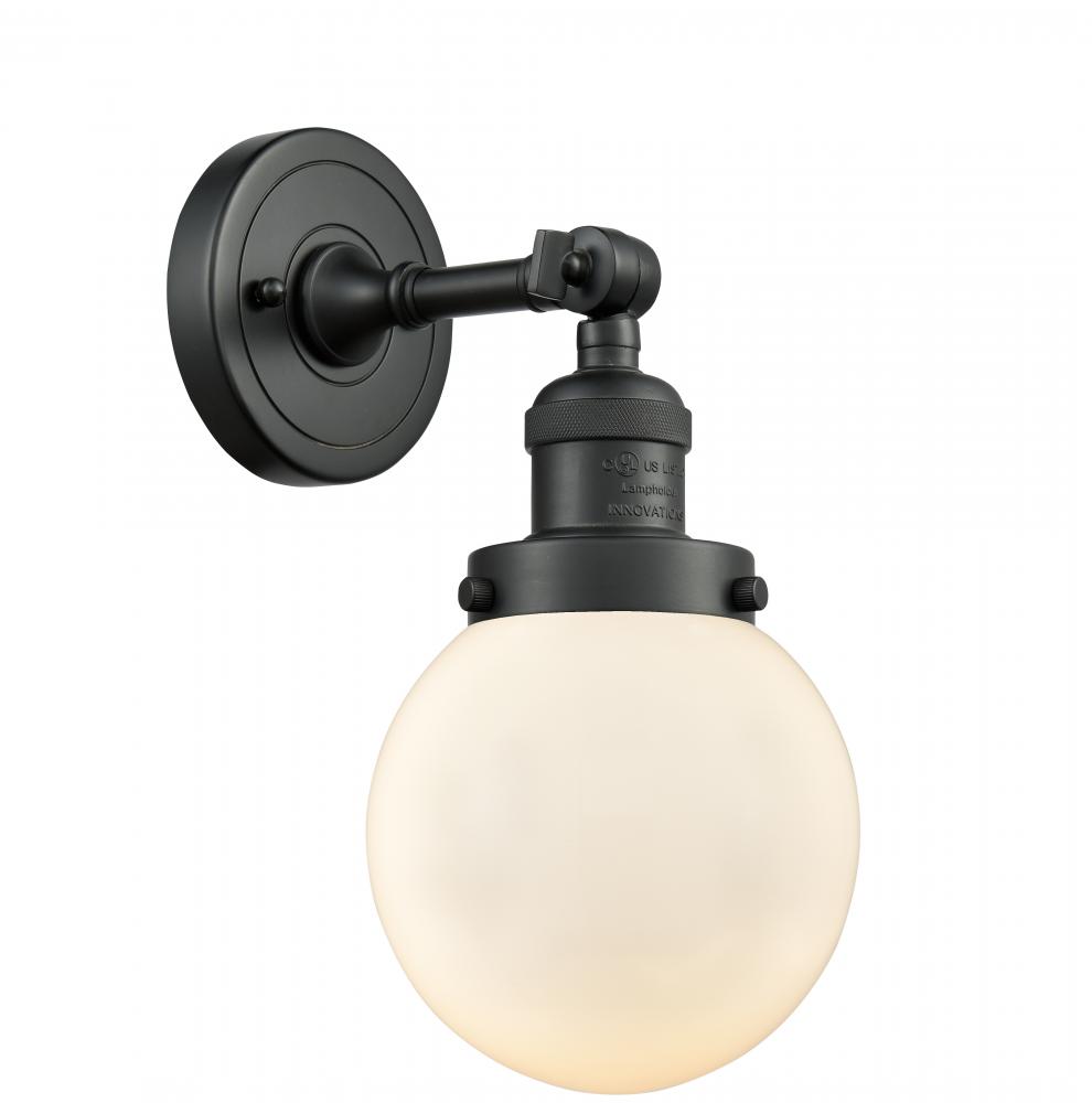 Beacon - 1 Light - 6 inch - Matte Black - Sconce