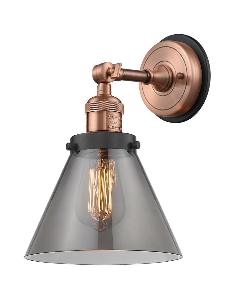 Cone - 1 Light - 8 inch - Antique Copper - Sconce