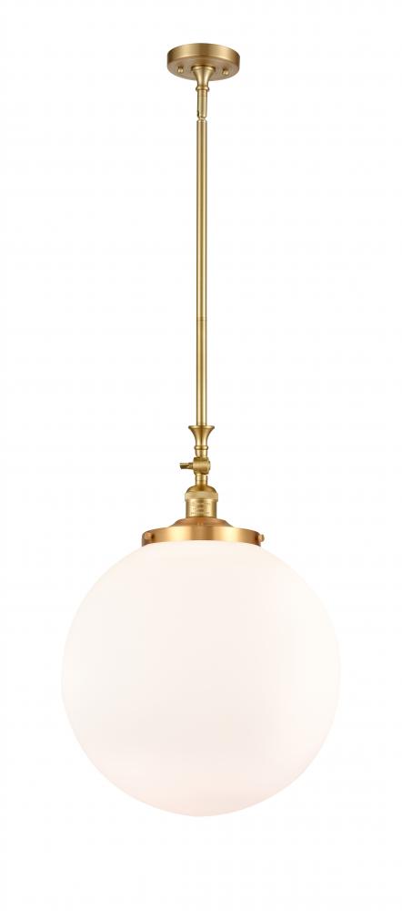 Beacon - 1 Light - 16 inch - Satin Gold - Stem Hung - Mini Pendant