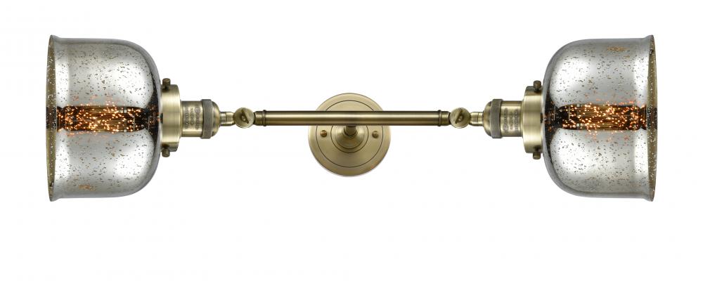 Bell - 2 Light - 8 inch - Antique Brass - Bath Vanity Light