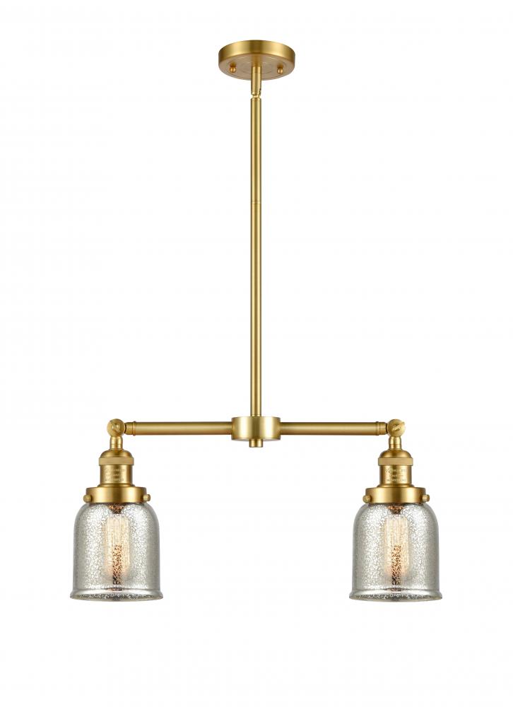 Bell - 2 Light - 21 inch - Satin Gold - Stem Hung - Island Light