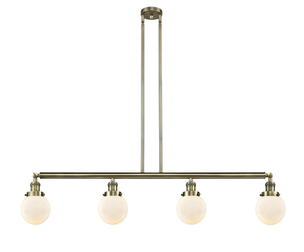 Beacon - 4 Light - 51 inch - Antique Brass - Stem Hung - Island Light