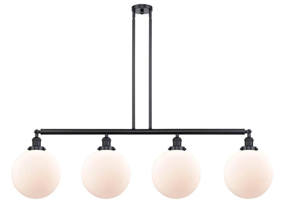 Beacon - 4 Light - 54 inch - Matte Black - Stem Hung - Island Light