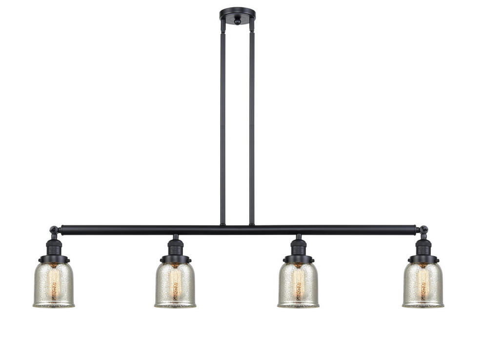 Bell - 4 Light - 50 inch - Matte Black - Stem Hung - Island Light