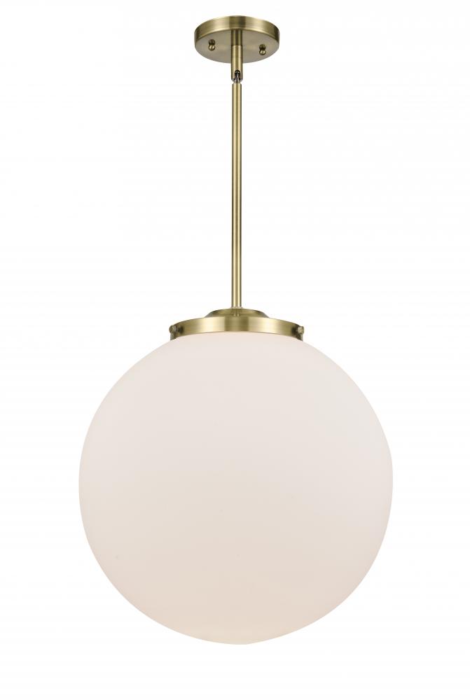 Beacon - 1 Light - 16 inch - Antique Brass - Stem Hung - Pendant