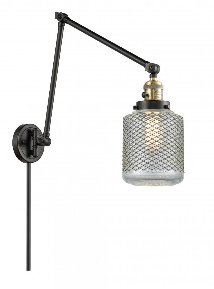 Stanton - 1 Light - 6 inch - Black Antique Brass - Swing Arm