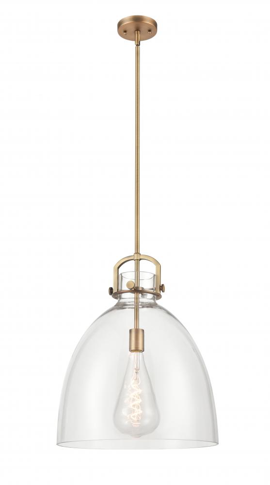 Newton Bell - 1 Light - 16 inch - Brushed Brass - Pendant