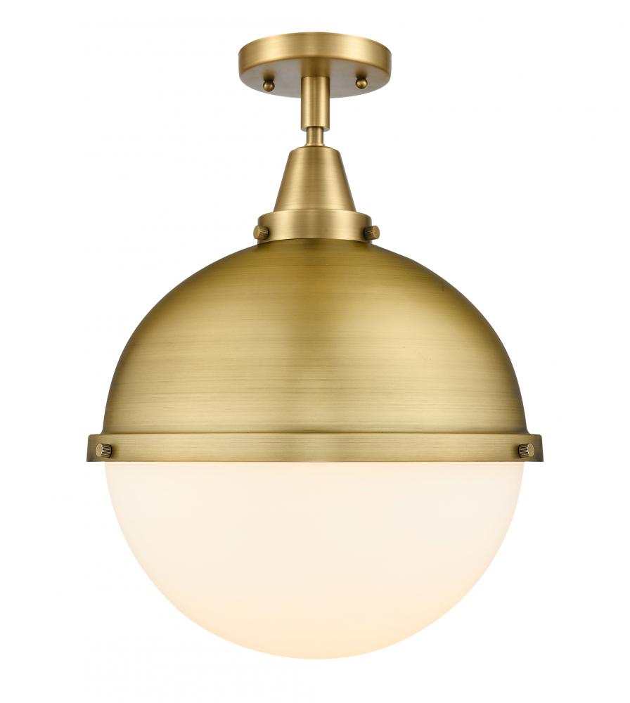 Hampden - 1 Light - 13 inch - Brushed Brass - Flush Mount