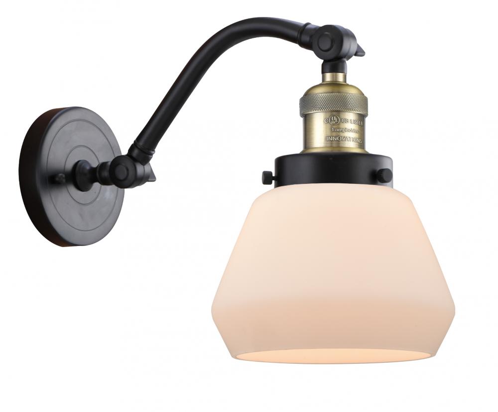 Fulton - 1 Light - 7 inch - Black Antique Brass - Sconce