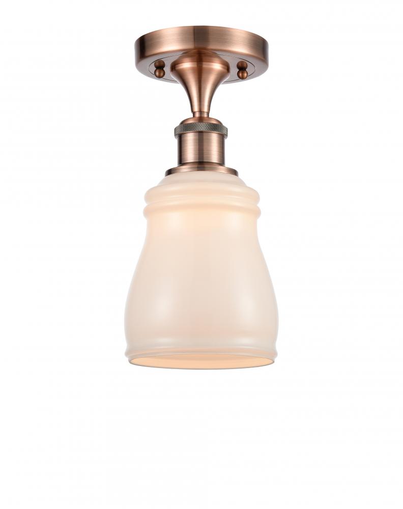 Ellery - 1 Light - 5 inch - Antique Copper - Semi-Flush Mount