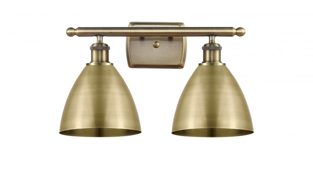 Bristol - 2 Light - 18 inch - Antique Brass - Bath Vanity Light