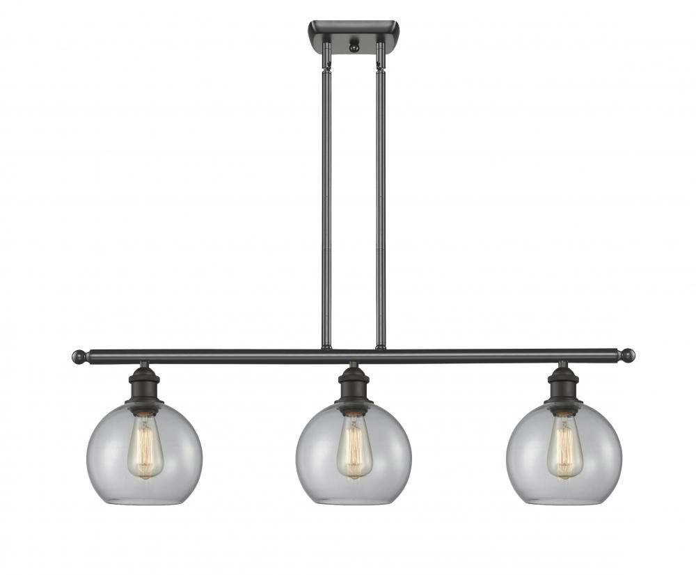 Athens - 3 Light - 36 inch - Oil Rubbed Bronze - Cord hung - Island Light