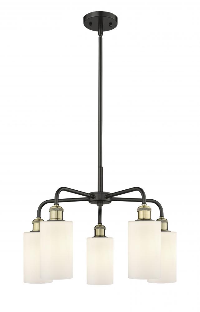 Clymer - 5 Light - 22 inch - Black Antique Brass - Chandelier